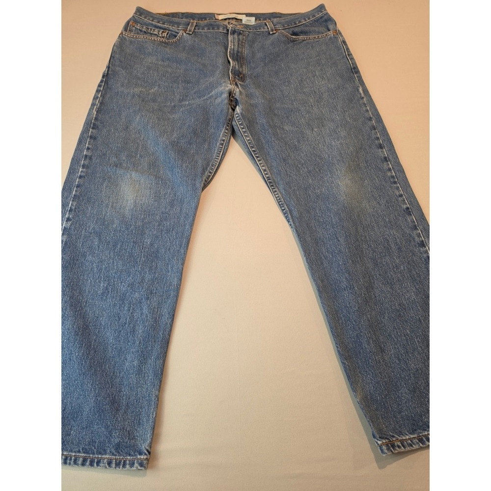 Levis 505 Regular Fit Jeans Mens 40x30 Blue Denim Straight Leg 100% Cotton 0802